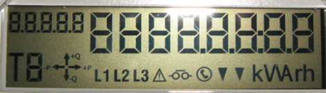 LCD kijelző Mérő típusa Jelentése EM214 Kijelzőteszt.