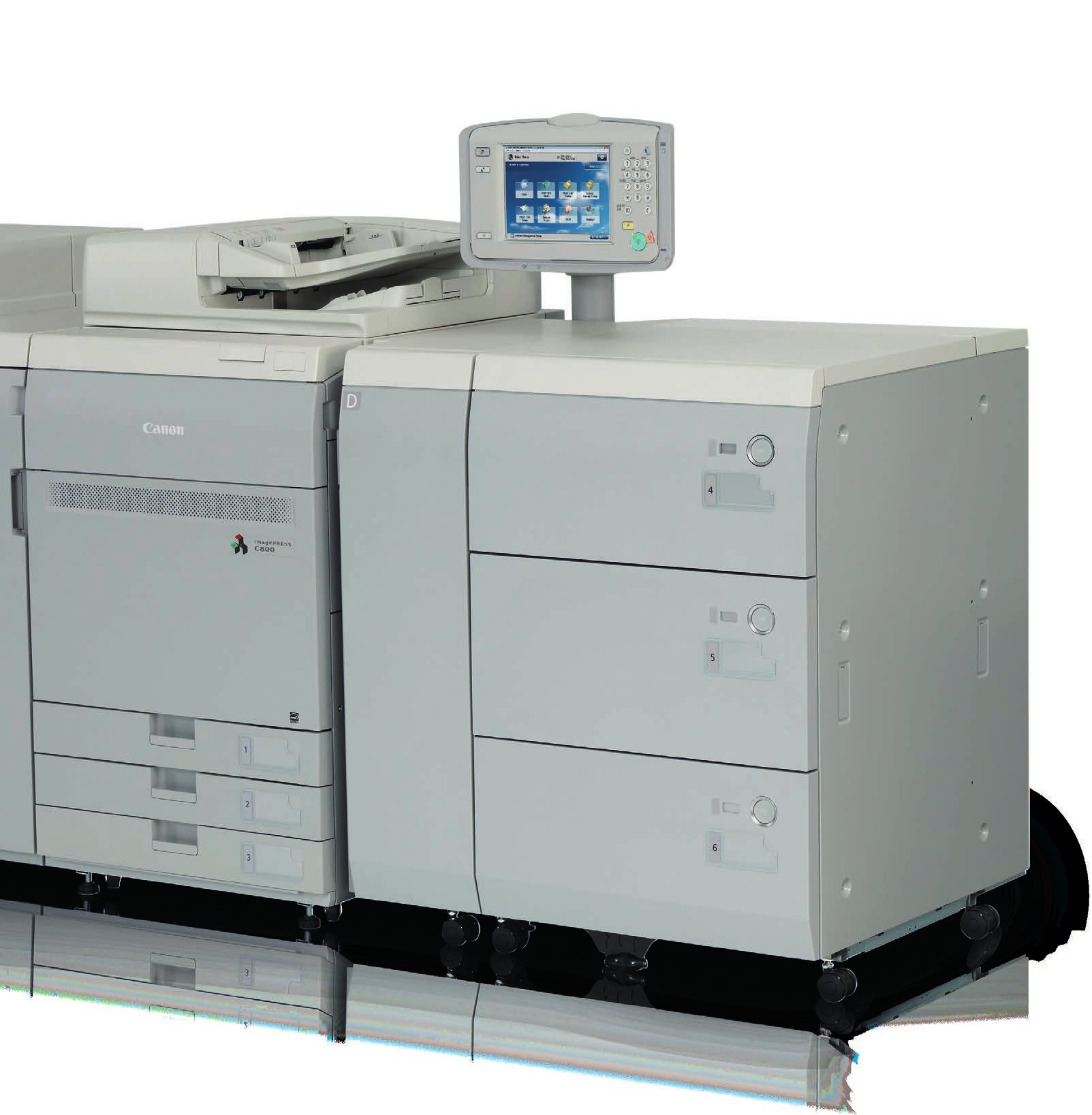 Tökéletes választás minden nyomdai környezetben Az innovatív imagepress C800/C700 készüléket úgy terveztük, hogy a színes nyomtatási piac által támasztott minden követelménynek megfeleljen.