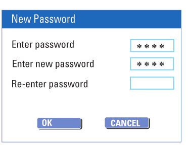 Beállító menü opciók EGYÉNI beállítások (az aláhúzott opciók a gyári alapbeállítások) Change Password (jelszó megváltoztatása) Jelszó megváltoztatása egy cím (felvétel) zárolásához/ zárolásának