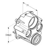 88011 7458000-00 178,20 adaptér pre zamenené prívody vody pre BOXX termostatické