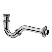 Umývadlové a bidetové sifóny KLUDI bidetový fľaškový sifón G 1 1/4 s odpadovou rúrou 32 x 290 mm s rozetou podľa DIN EN