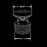 82027235-00 1,12 ružica G 1/2 výška 10 mm chróm 82027305-00 1,61 ružica G 1/2 výška 15 mm chróm 82027405-00