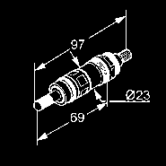sprcha/prúd s Cascade-perlátorom M 24 x 1 trieda prietokového množstva A 33901, 33955, 31834, 31738 chróm 7506805-00 51,94 kuchynská sprcha