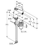 KLUDI BALANCE BIDET KLUDI BALANCE bidetová jednopáková batéria DN 10 trieda prietokového množstva Z bez kĺbu s-pointer Eco-perlátor M 24 x 1Z odpadová súprava G 1 1/4 stupeň hlučnosti I chróm