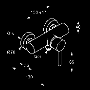 BOXX podomietkové teleso DN 20 chróm 386570576 242,16 88011 75,93 KLUDI BOZZ vaňový výtok DN 20 vyloženie 160 mm s-pointer perlátor M 24 x 1 trieda prietokového množstva C s