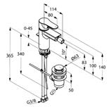 OBJEKTA vaňová a sprchová termostatická batéria DN 15 trieda prietokového množstva BB Cascade perlátor M 28 x 1 voľba teploty ovládacím ventilom s poistkou proti obareniu 38 C s keramickým
