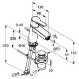 KLUDI O-CEAN BIDET KLUDI O-CEAN bidetová jednopáková batéria DN 10 trieda prietokového množstva Z s-pointer Eco-perlátor M 24 x 1 odpadová súprava G 1 1/4 stupeň hlučnosti I chróm 384300575 146,58