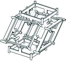 Tér The motion of the grid type framework in 2D and 3D and its rigidity with