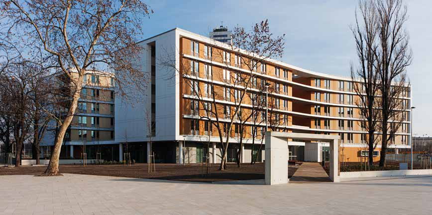 által tervezett architektúra fő célkitűzése az volt, hogy megteremtsen egy színvonalas és a jelenkori elvárásoknak megfelelő lakhelyet az egyetemen tanuló diákok számára.