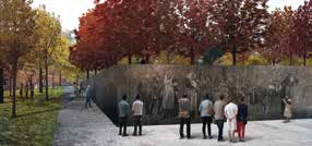 A terv legnagyobb értéke, hogy egy nagy léptékű, a Pershing Parkot (háborús emlékparkot) újraértelmező land art projektről van szó, ami idézetekből, jelenetekből áll össze.