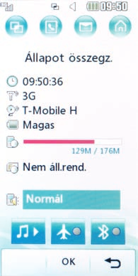 A készüék ba odaán csak egy, de anná furcsább gombot taáunk, ez a navigációs tárcsa eindításának gombja és feette annak görgetője.