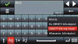 Az LCD asó részében két ikon tejesít szogáatot, ameyekke a tárcsázóbientyűzet, ietve a névjegyzék érhető e közveten módon.