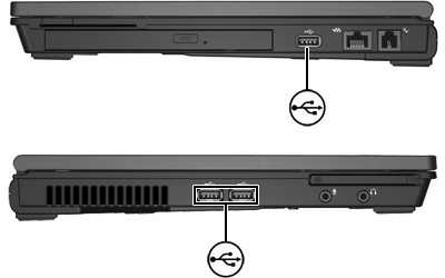 1 Az USB-eszközök használata Az USB (Universal Serial Bus, univerzális soros busz) csatolófelület segítségével olyan külön kapható külső eszközök csatlakoztathatók a számítógéphez vagy egy külön