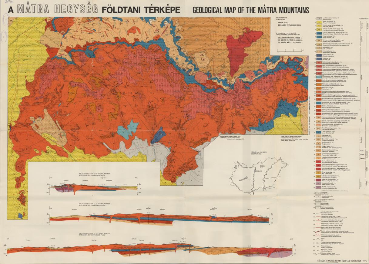 térképezés egyaránt szolgálta az intenzív érckutatást csak úgy, mint a hegység földtani megismerését.