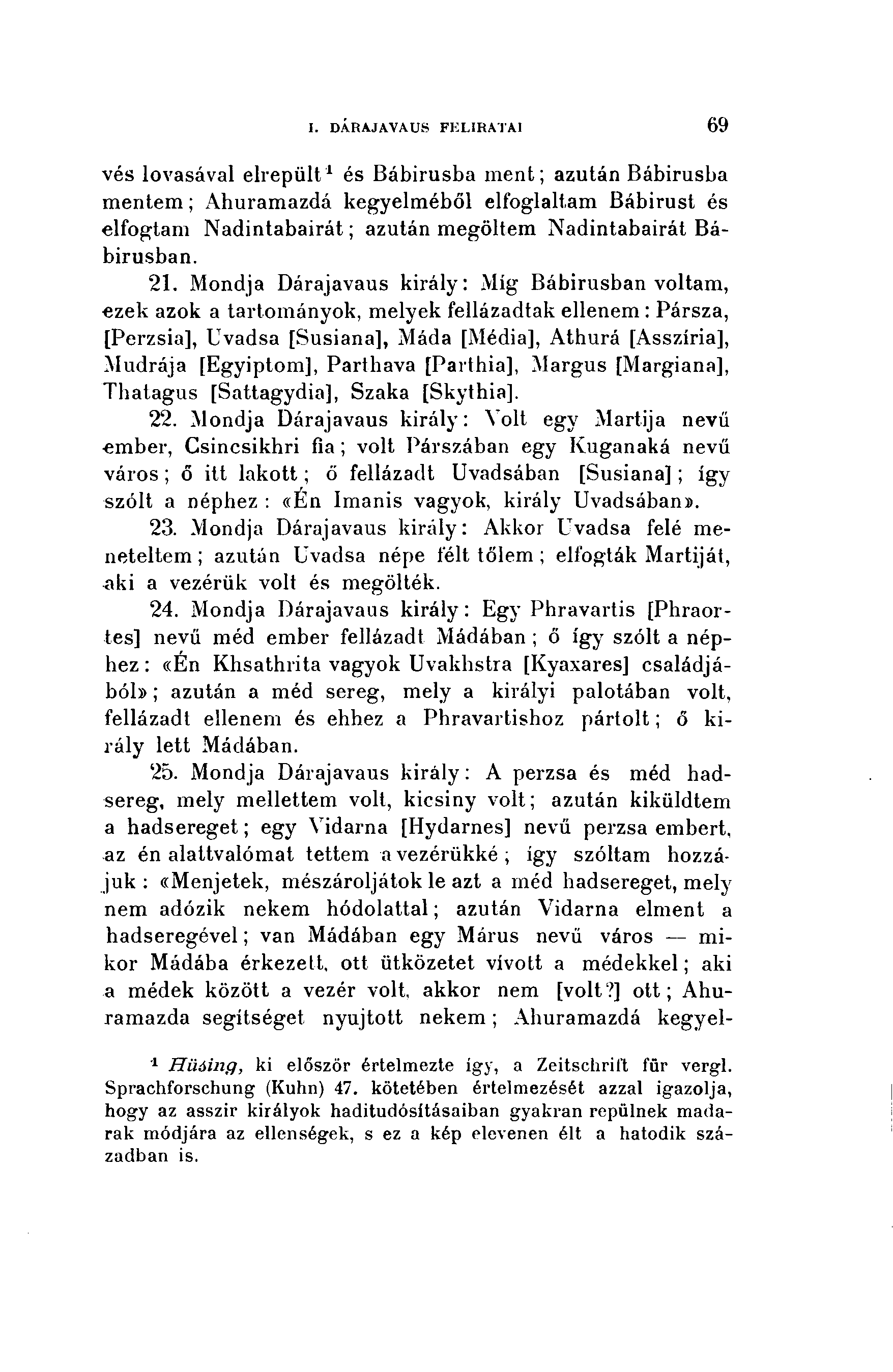 I. DÁRAJAVAUS FEI.