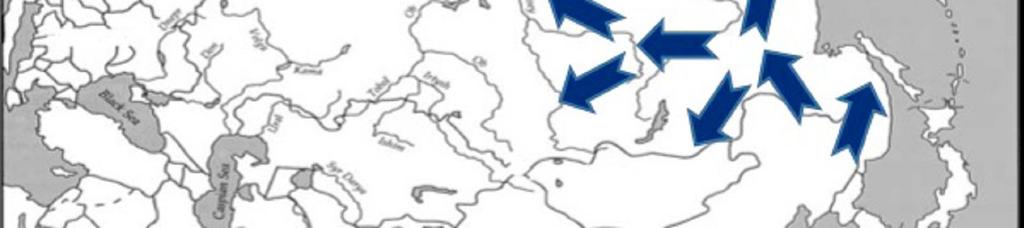A legkeletibb uráliak 21 A tunguz nyelvek terjeszkedése Az északi tunguzok nyelvi terjeszkedése egyébként érdekes fejlemény, mert csak nemrégen jelentek meg ezek a nyelvek Szibéria területének nagy