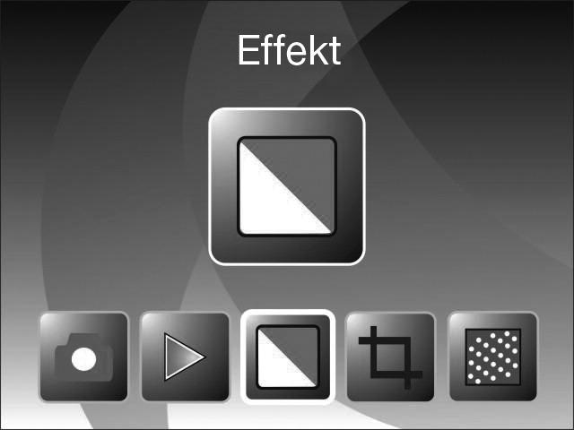6.6. Effektusok (csak a fénykép-beolvasó módban) A fénykép-beolvasó módban előre be lehet állítani, hogy a készülék színesen, vagy fekete-fehéren olvassa-e be a fényképeket.