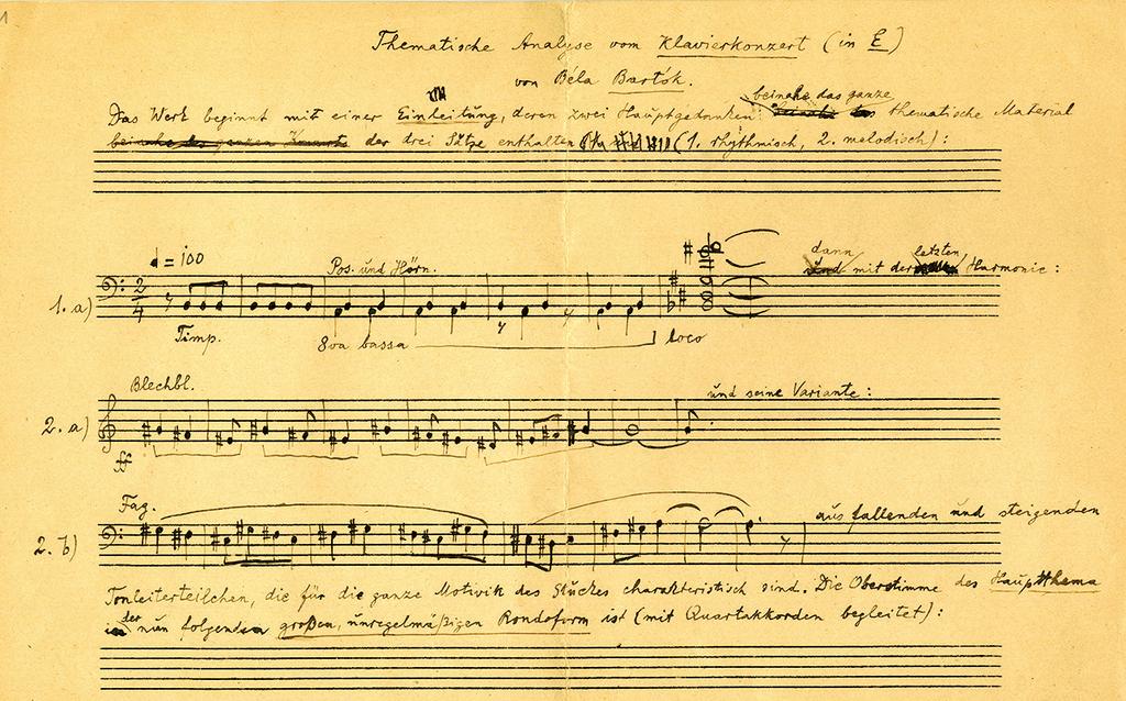 Bartók és kortársai / Bartók and His Contemporaries Antal elemzése Molnár Bartók I. zongoraversenyéről (1930) Antal Molnár s analysis of Bartók s Piano Concerto No.
