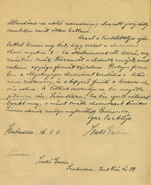 Többször feltűnik a levelezésben a képzőművészeti avantgárd jelentős képviselője, a Nyolcak közé tartozó Berény Róbert (1887 1953), aki már