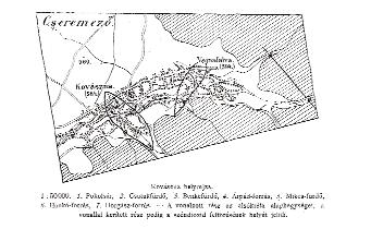 1. ábra Kovászna helyrajza (Földtani