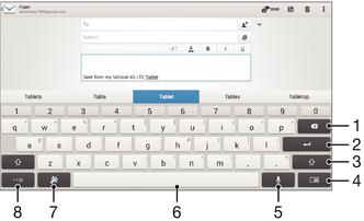 Szöveg írása Képernyőn megjelenő billentyűzet A képernyőn megjelenő QWERTY billentyűzet betűire koppintva szöveget írhat be.