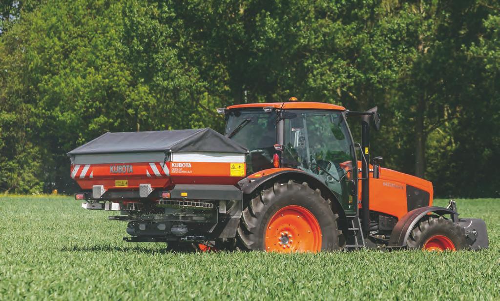 CSÚCSTECHNIKA A MÉRÉSBEN! KUBOTA DSM-W/-W/-W GEOSPREAD DSM-W és -W/-W GEOspread: Tartalmazza azokat a különleges műszaki megoldásokat, melyeket csak a Kubota tud Önnek biztosítani! 3.