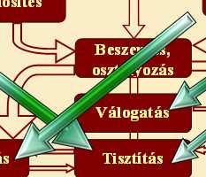 szeletelés cutterezés betárolás, raktározás, továbbfeldolgozás homogénezés