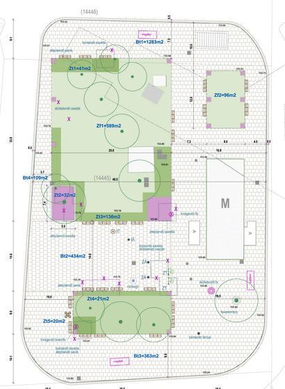 2200 m2 térburkolat 830 m2 megújuló