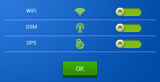 27 14. Csatlakozás A WiFi/GSM/GPS modulok gyors ki-bekapcsolására használható. WiFi Húzza a jelet balra a WiFi bekapcsolásához. Húzza jobbra annak kikapcsolásához.