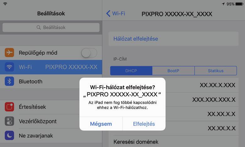 Jelszó Megváltoztatása A Wi-Fi kapcsolódási jelszó módosítása.