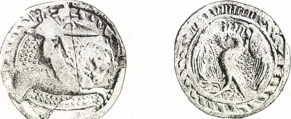29. kép. Mázatlan kályhaszemek. Nagyvázsony, kolostor. (Veszprém, Bakonyi Múzeum) Abb. 29. Unglasierte Ofenkacheln. Nagyvázsony, Kloster.
