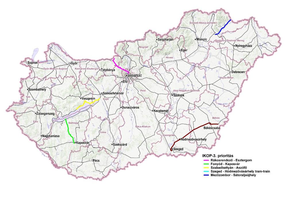 IKOP 3. prioritás Teljes keret: 330,6 Mrd Ft (nettó) NIF Zrt.