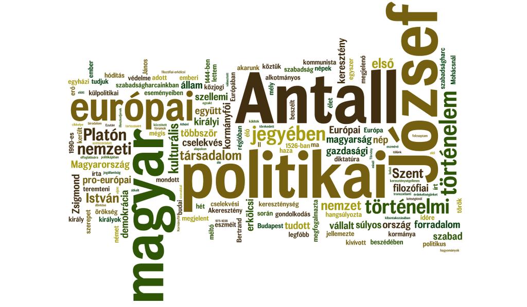 A beszéd zárásában (IV: szakasz) az érzelmi érvelés pátoszát némi humorral, vidám anekdotával tompítja Mádl.
