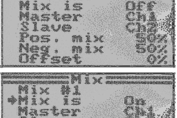 programozható. Összesen 3 szabadon programozható lineáris keverő ( Mix #1 - Mix #3 ) áll rendelkezésre.