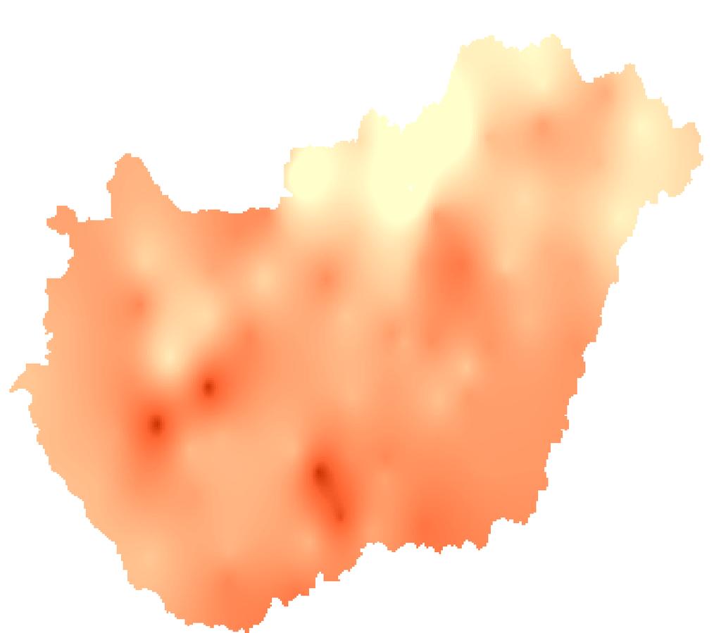 Léghmérséklet Az október havi középhmérséklet 3,8 C (Kékestet) és 9,4 C (Fonyód, Öregcsert Csorna-puszta, Siófok) között alakult, az országos területi átlagérték 7,7 C volt, ami 2,4 Ckal alacsonyabb