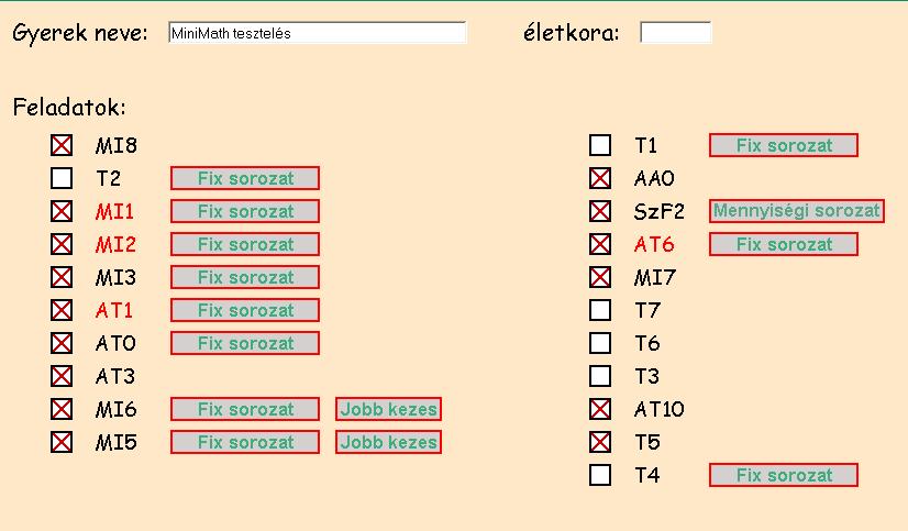 VI.4. MÉRŐESZKÖZÖK A számítógépes mérés során a MiniMath 2.0 programot használtuk.