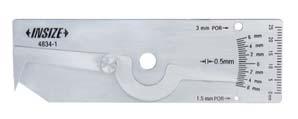 Méréstartomány Felbontás Pontosság Hegesztési gerinc magasság 0-7mm 0,01mm/0,0005" ±0,03mm 4831-20 67,76 Sarokvarrat legkisebb vastagsági mérete 0-20mm 0,01mm/0,0005" ±0,1mm Szög