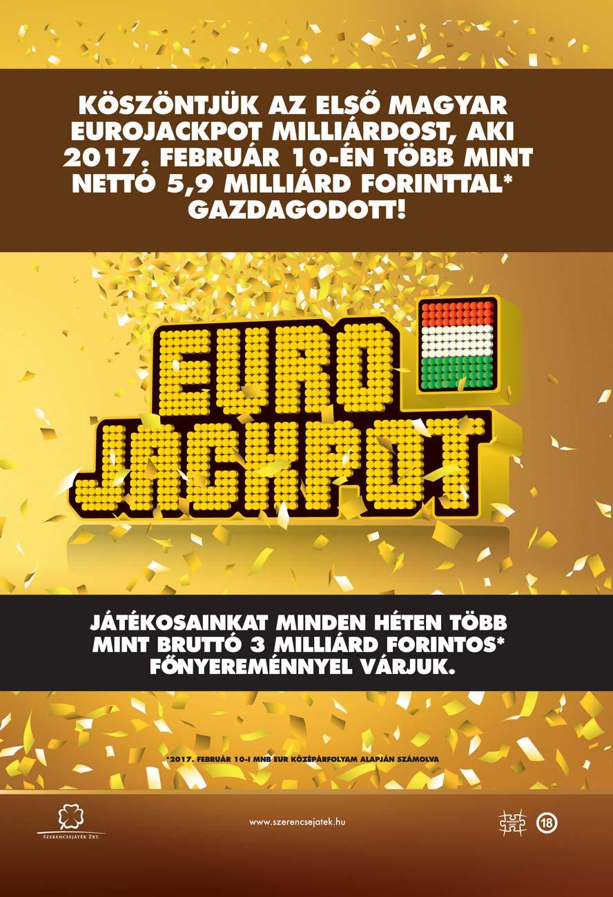 Megszületett minden idők legnagyobb hazai lottónyereménye az Eurojackpoton! Először nyerte meg magyar játékos az Eurojackpot főnyereményét.
