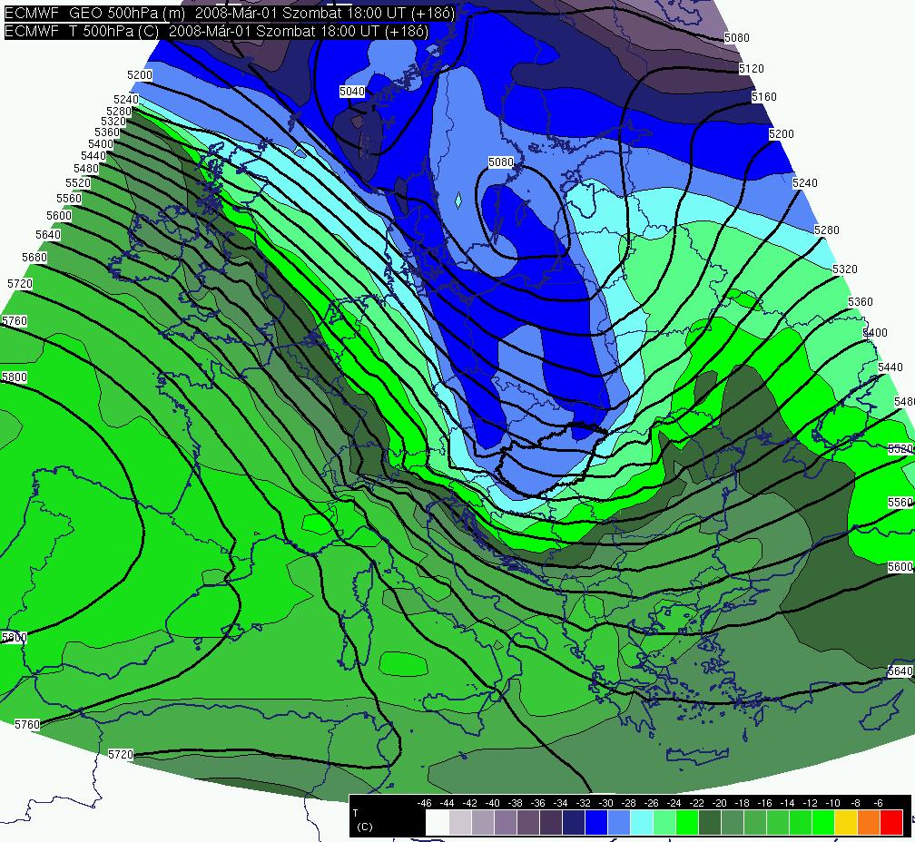 4. ábra: Az 500 hpa