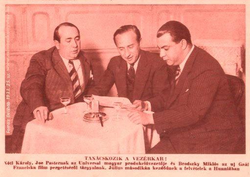 realizat în anul 1933. După acest an se reîntoarce la Budapesta. Va regiza şi la Paris şi Viena. În 1941 este arestat.
