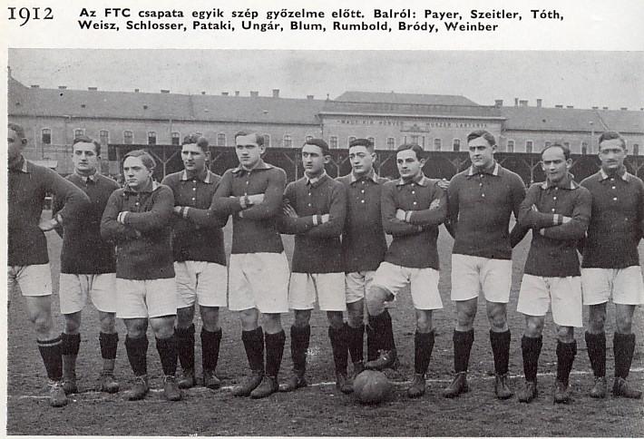 1910-ben a magyar labdarúgó válogatott első ízben szerepelt labdarúgó mérkőzésen a monarchia határain kívül. Többek között mérkőzéseket játszottak Párizsban, Milánóban, Zürichben.