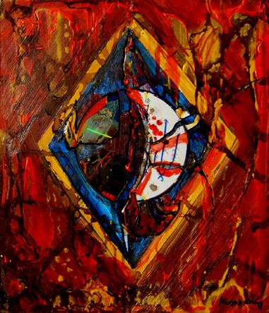 XXL Műtárgy jegyzék: 1. A géniusz születése akril, vászon 100 x 100 cm 2006. 2. A jövő emlékei I. akril, vászon 100 x 100 cm 2006. 3. Az idő c-print, tus, öntött papír 64 x 48