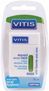 Tisztítás a fogak között Fogselyem, gyerek fogkefe és fogkrém VITIS fogselyem viasszal A VITIS viaszolt fogselyem csökkenti az