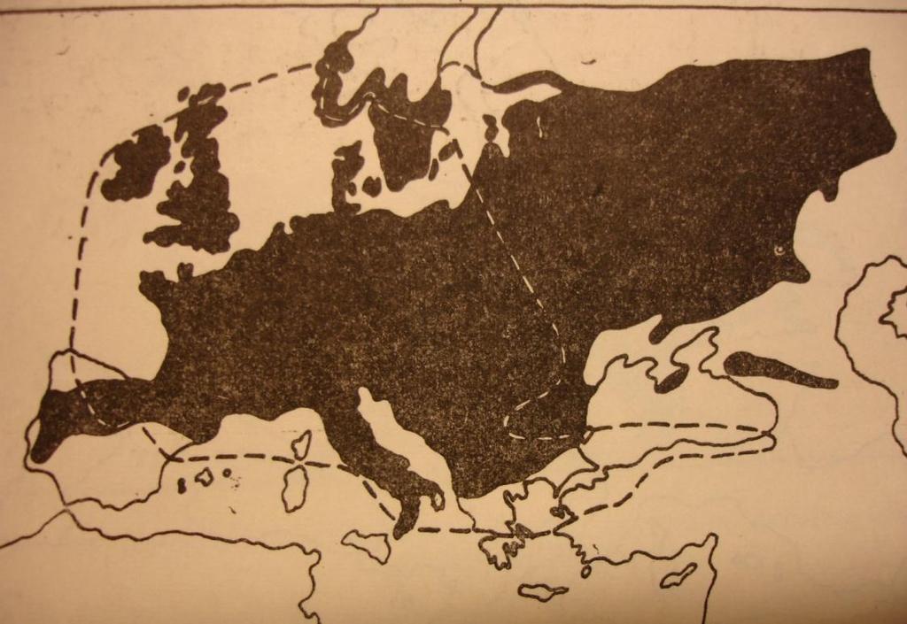 Közép-európai flóraelem areája