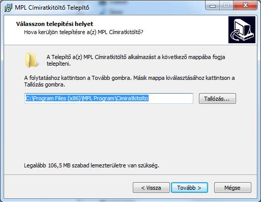képernyő. Fogadja el a szerződést és nyomja meg a Tovább gombot.