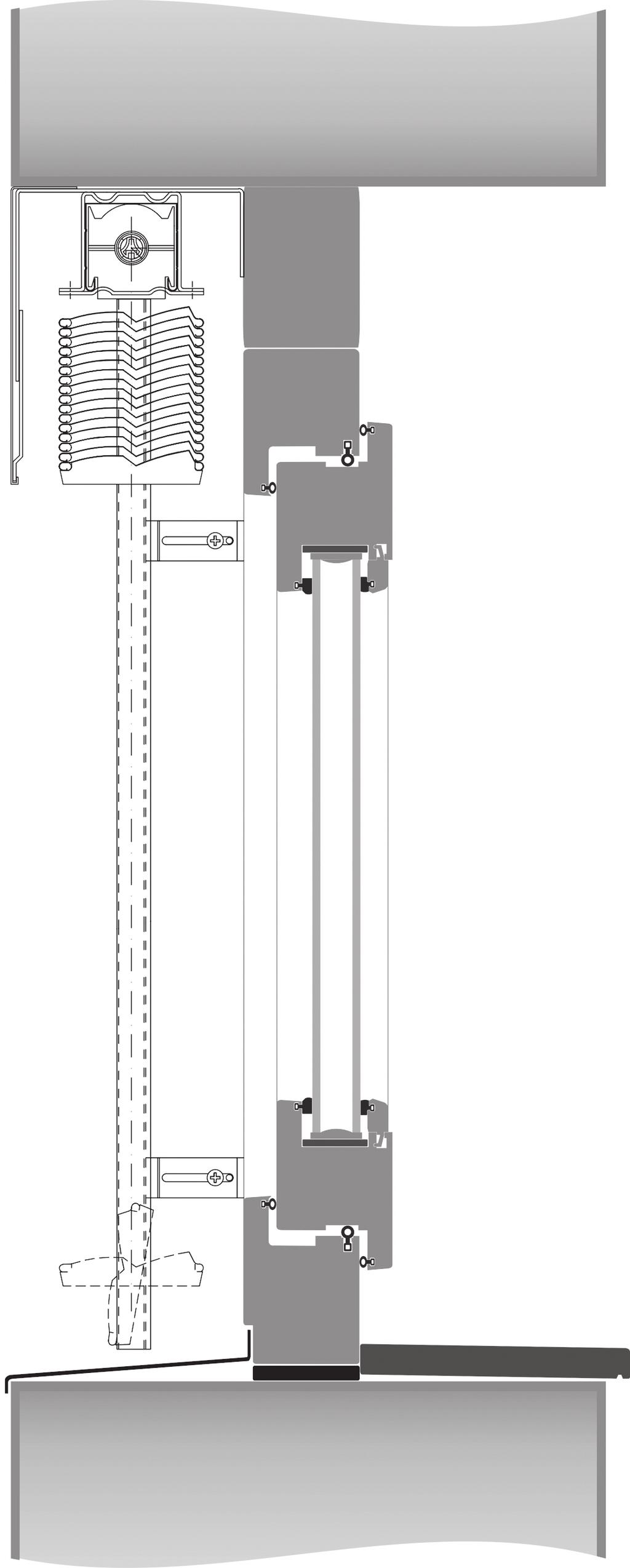 AR-Z0 vezetősínes kivitel AR-Z0 kizárólag vezetősínes kivitelben Védőtető magassága (minimum 10 mm) min.