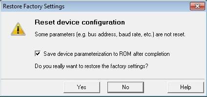 majd a Restore factory settings fülre kattintva elérjük, hogy felugorjon az általunk kívánt ablak. 35.