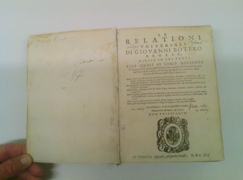 [ ] Nuovamente ristampate, e corretto, Venetia, Appresso Alessandro Vecchi, 1612.