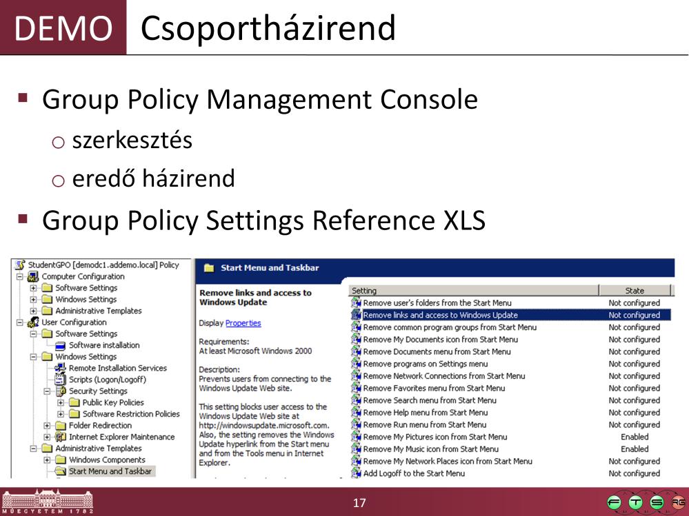 Group Policy Settings Reference for Windows and Windows Server http://www.microsoft.