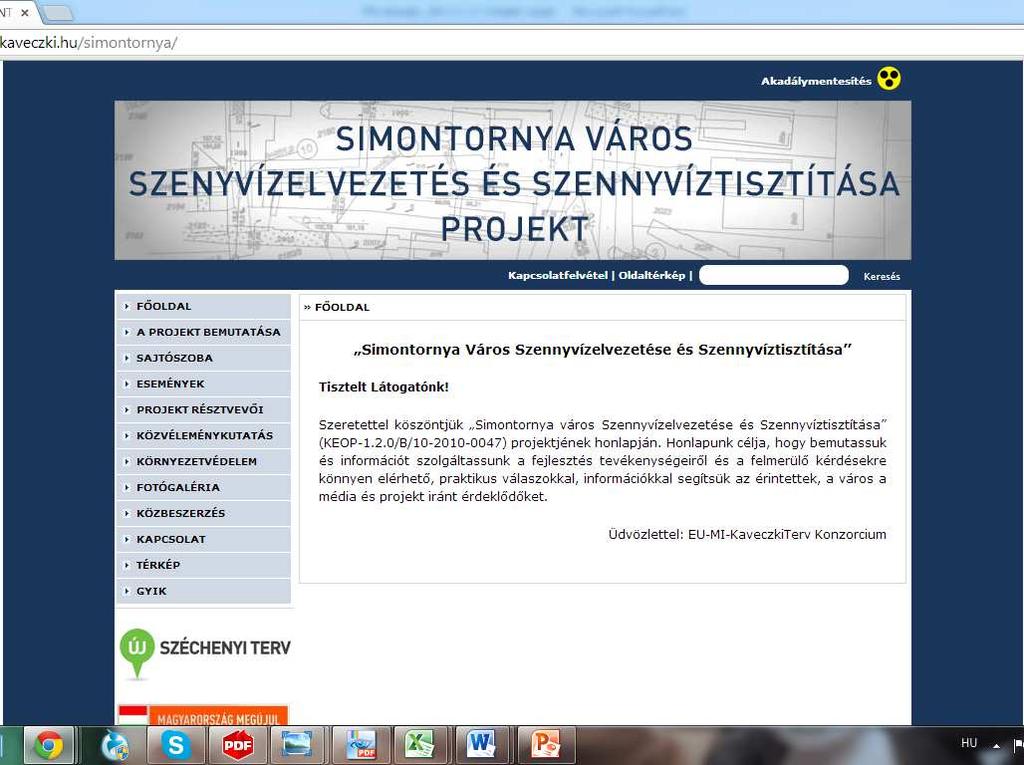 Információk a projektről Zöld szám: 06 (80)